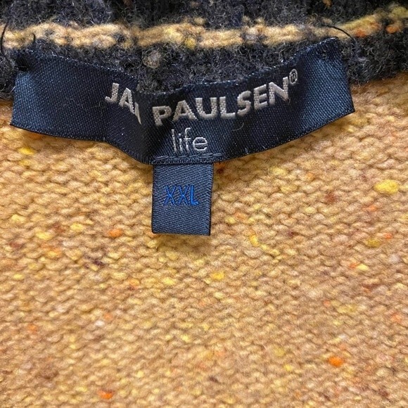 Jan Paulsen Long Sleeve High Neck Sweater. Multicolor. XXL. Streetwear. Grunge. - Picture 3 of 8